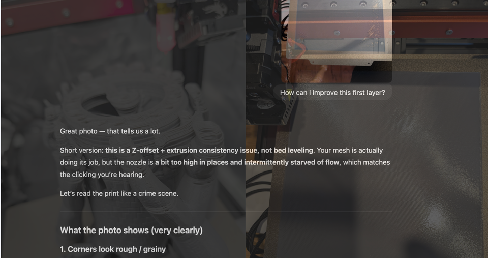 Using AI to tune a 3D Printer